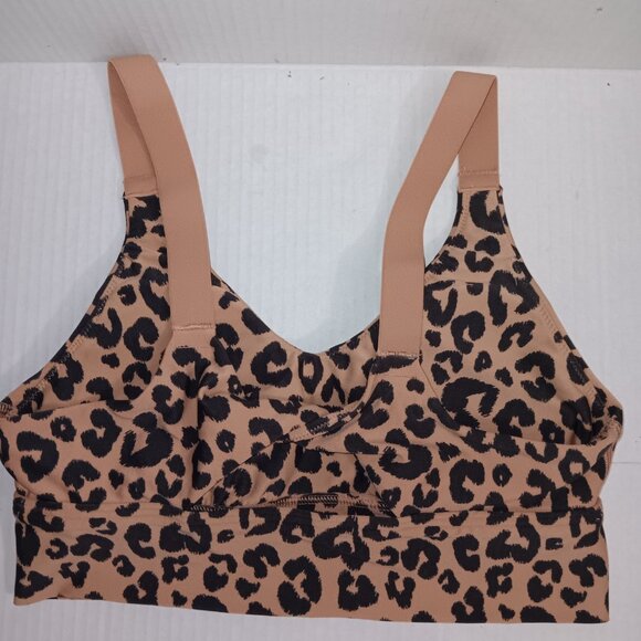 OFFLINE BY AERIE STRETCH MEDIUM SUPPORT SPORTS BRA LEOPARD ANIMAL PRINT - Picture 3 of 8